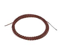 Câble de Fil d'Acier Enduit 30m Rouge Noir Double Brin Câble de Suspension Robuste et Durable pour la Construction de Grue à Tour d'Ascenseur Roulement de Charge Robuste