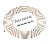 Câble de frein 10 m en acier 4,75 mm avec 10 raccords et 5 connecteurs pour filetage M10 x 1 avec revêtement en cuivre et gaine en plastique pour réparation