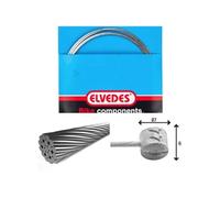 Cable de frein 2 000mm 1x19 fils Stainless diamètre 1,5mm tete en T diamètre 7x6mm