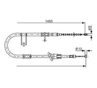 BOSCH 1 987 477 614 Câble de frein à main