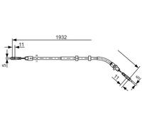 BOSCH 1 987 477 904 Câble de frein à main