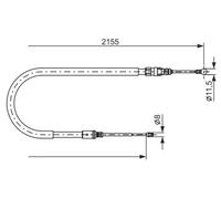 Bosch 1987477994 Câble de frein