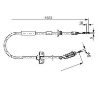 Bosch Câble de frein à main 1 987 477 999 pour Volvo S60 I et V70 II Arrière Gauche/Droite