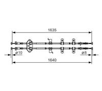 BOSCH 1 987 482 054 Câble de frein à main