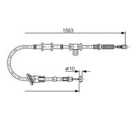 BOSCH 1 987 482 064 Câble de frein à main