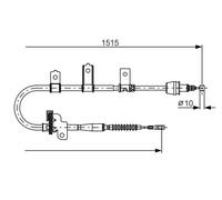 BOSCH 1 987 482 098 Câble de frein à main