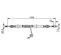 Câble de frein à main 1 987 482 281 BOSCH pour FORD TRANSIT Autobus/Autocar