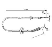 BOSCH 1 987 482 284 Câble de frein à main