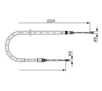 Bosch Câble de frein à main 1 987 482 303