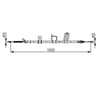 BOSCH 1 987 482 341 Câble de frein à main
