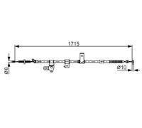 Câble de frein à main 1 987 482 348 BOSCH pour TOYOTA PRIUS Liftback