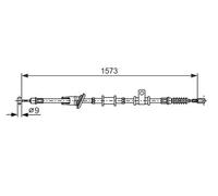 BOSCH 1 987 482 399 Câble de frein à main