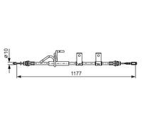 Câble de frein à main 1 987 482 404 BOSCH pour FIAT FREEMONT