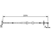 BOSCH 1 987 482 499 Câble de frein à main