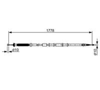 BOSCH 1 987 482 509 Câble de frein à main
