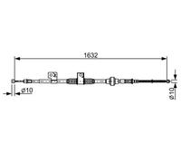 BOSCH 1 987 482 519 Câble de frein à main