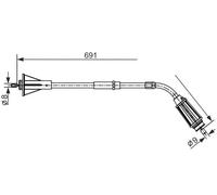 BOSCH 1 987 482 555 Câble de frein à main