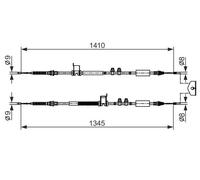 BOSCH 1 987 482 560 Câble de frein à main