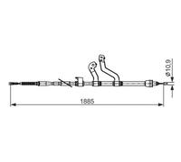 BOSCH 1 987 482 573 Câble de frein à main