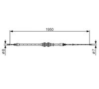 BOSCH 1 987 482 785 Câble de frein à main