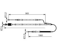BOSCH 1 987 482 805 Câble de frein à main