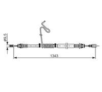 Câble de frein à main 1 987 482 883 BOSCH pour FORD TRANSIT Fourgon