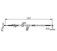 BOSCH 1 987 482 901 Câble de frein à main
