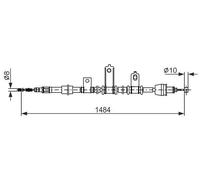 Câble de frein à main 1 987 482 920 BOSCH pour KIA PICANTO I