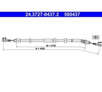 ATE 24.3727-0437.2 Câble de frein à main