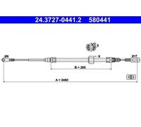 Câble de frein à main ATE 24.3727-0441.2