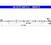 Câble de frein à main 24.3727-0473.2 ATE pour MERCEDES-BENZ SPRINTER 3-t Fourgon