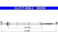 ATE 24.3727-0556.2 Câble de frein à main