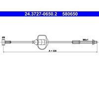 ATE 24.3727-0650.2 Câble de frein à main