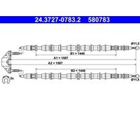 Câble de frein à main 24.3727-0783.2 ATE pour OPEL ASTRA G A trois volumes