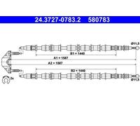 Câble de frein à main 24.3727-0783.2 ATE pour OPEL ASTRA G Break ASTRA G Coupé