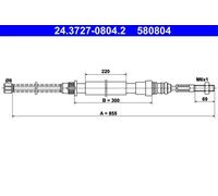 Câble de frein à main 24.3727-0804.2 ATE pour PEUGEOT 405 I 405 II 405 I Break