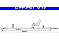 ATE 24.3727-1750.2 Câble de frein à main