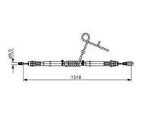 BOSCH 1 987 482 559 Câble de frein à main