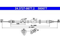 CÂBLE DE FREIN À MAIN FORD T. GALAXY/MONDEO/S-MAX 06- PR