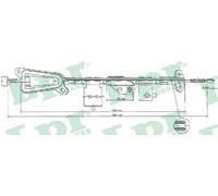 Câble de frein à main Frein à tambour C0481B LPR pour NISSAN ALMERA II Hatchback