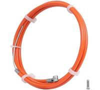 Câble de frein en fil d'acier noir et orange de 122,2 cm pour trottinette électrique Ninebot-F2/F2 Plus/F2-Pro avec une longueur de noyau de 133,5 cm et un diamètre de 5 mm pour un ajustement précis