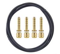 Câble de frein hydraulique de vélo de 2,5 m avec olive et kit d'insert, tuyau en fibre d'aramide à 4 couches pour kit de réparation de frein à disque BH59 BH90, résistant à la chaleur et à la