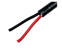 Câble de gaine en fil Silicone 2C, fils électriques Super doux, résistant à la chaleur, cordon Flexible, Extension haut-parleurs Audio for événements(2C-Silicnoe-18 AWG,4m)