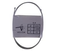 Câble De Gaz Velox Mobylette Mbk Cyclomoteur Vintage Adaptable Acier 1.2 M 1.2 Mm Embout
