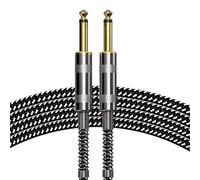 Câble de Guitare 6,35 mm - Câble d'Instrument à Faible Bruit pour Basse, Acoustique et Instruments Électriques, compatible avec Huawei, Samsung, APPLE, Garmin 5 m