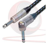 Câble De Guitare Électrique Vintage PRO. Jacks Mono Neutrik 1/4 Pouce 2M, 3M, 5M