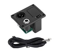Câble de guitare en cuivre avec boîtier de batterie 9 V pour égaliseur de micro actif, câble d’ampli à faible bruit pour guitare électrique et basse, inclut un organisateur de batt