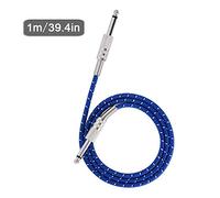 Câble de guitare mono, câble d'instrument de guitare, câble audio mono mâle vers mâle de 6,35 mm pour instrument de musique professionnel (1 m)