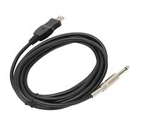 Câble de Guitare USB Mâle vers 6,35 Mm Mono Interface Haute Vitesse pour Guitare électrique Basse Piano Enregistrement Studio Performance en Direct Plug & Play