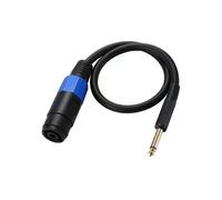 Câble de haut-parleur 1/4 TS mâle vers Speakon femelle Adaptateur Speakon vers mono 635 mm Adaptateur